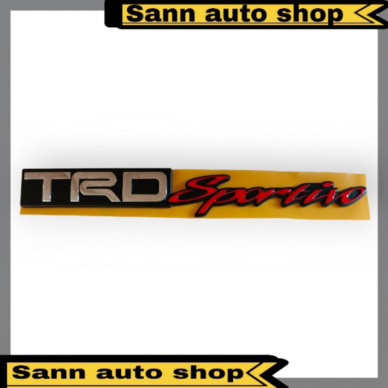 Emblem Bagasi Tulisan TRD Sportivo Original Logo Tulisan TRD Sportivo Original