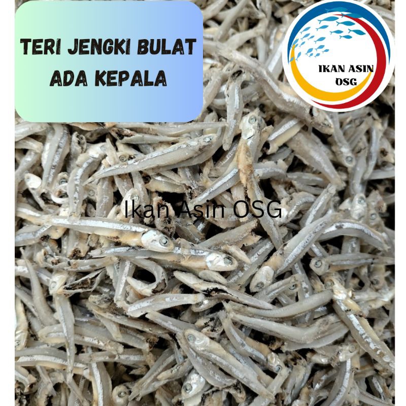 

Ikan asin Teri Jengki bulat ( ada kepala ) super 1000gram, 500gram, 250gram