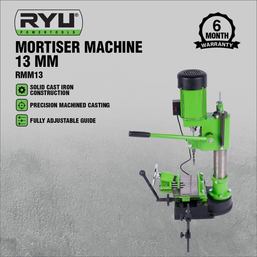 RYU - Mesin Bor Bobok Kayu 13 mm Mortiser RMM13