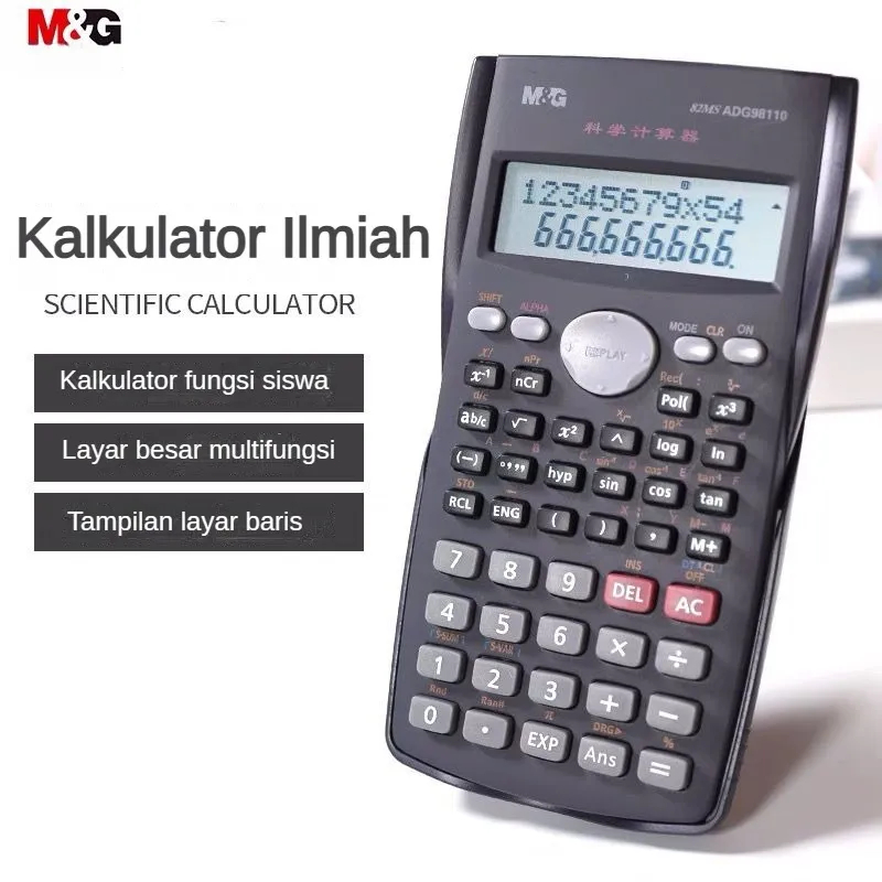 

Kalkulator ilmiah M&G. Kalkulator khusus untuk mahasiswa. Kalkulator untuk siswa SMP dan SMA serta ujian nasional. Kalkulator fungsi komputer serbaguna khusus untuk ujian