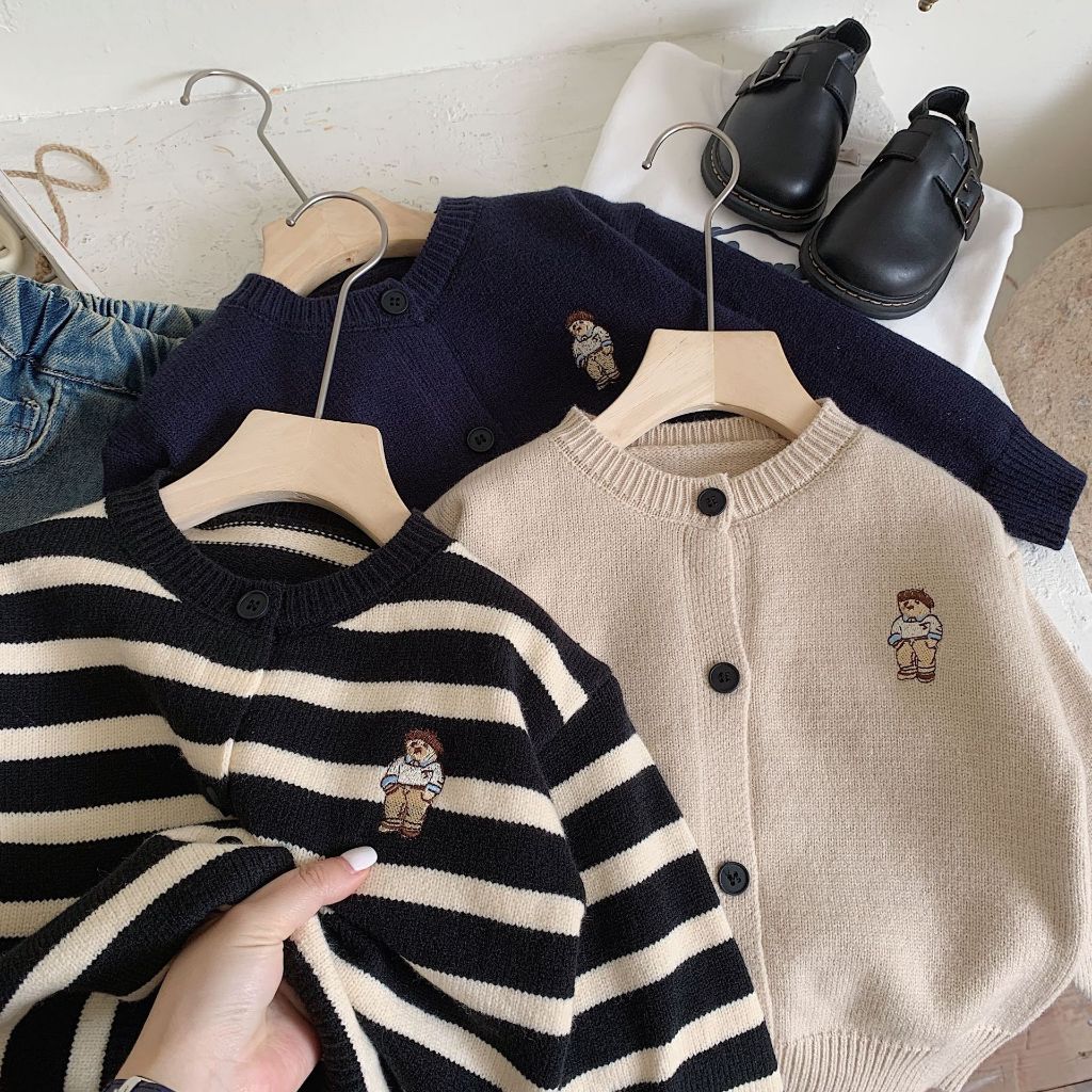 LR CSW579 Outwear Sweater Rajut Premium Long Sleeve , Atasan Lengan Panjang Anak Laki-laki & Perempu