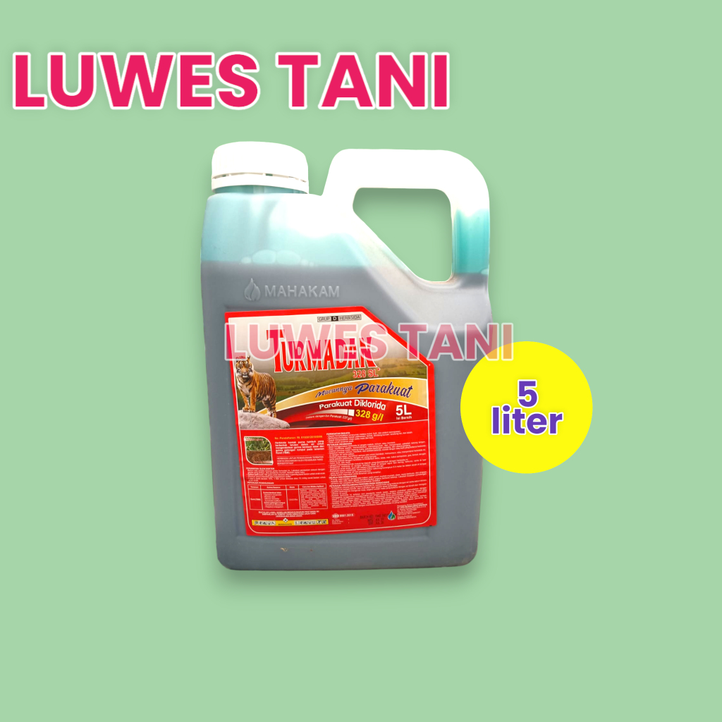 (5 liter) Turmadan 328 SL (Besar) herbisida gulma berdaun lebar dan rumput-rumputan