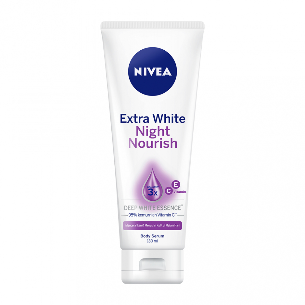 

Nivea Hand Body Lotion Night White Serum 180 Ml