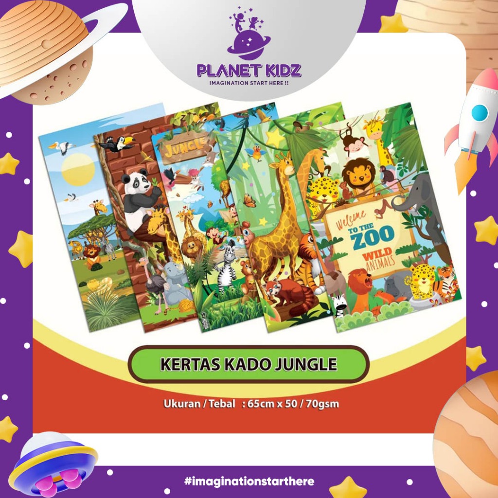 

PLANETKIDZ KK01 KERTAS KADO KHUSUS INSTANT / SAMEDAY UK 64 X 48CM