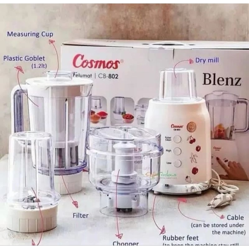 Blender Cosmos plastik 4in1 CB 802