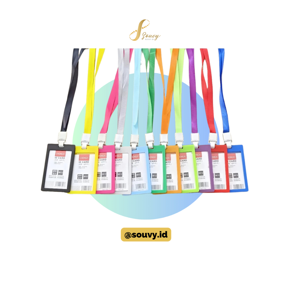 

Holder Kartu dengan Tali Lanyard ID Card Puller Name Tag 1.5 CM Gantungan Lace Kartu Pegawai Panitia Staf Member Siap Pakai Makassar