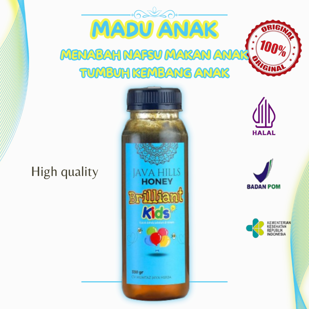 

MADU BRILLIANT KIDS ANAK CERDAS MENAMBAH NAFSU MAKAN DAYA TAHAN TUBUH IMUNITAS NUTRISI OTAK PINTAR