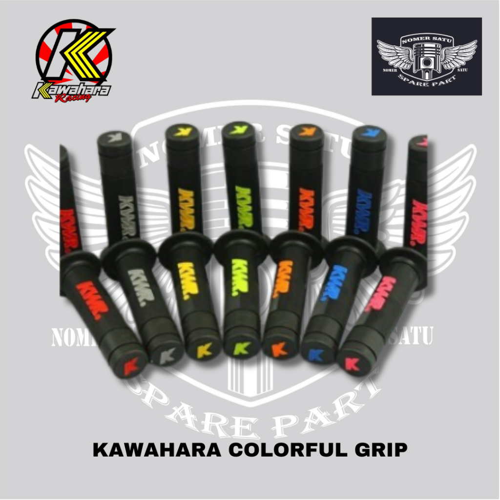 KAWAHARA RACING HANDLE GRIP HANDGRIP KARET GAS COLORFULL PEGANGAN MOTOR UNIVERSAL ORIGINAL 100%
