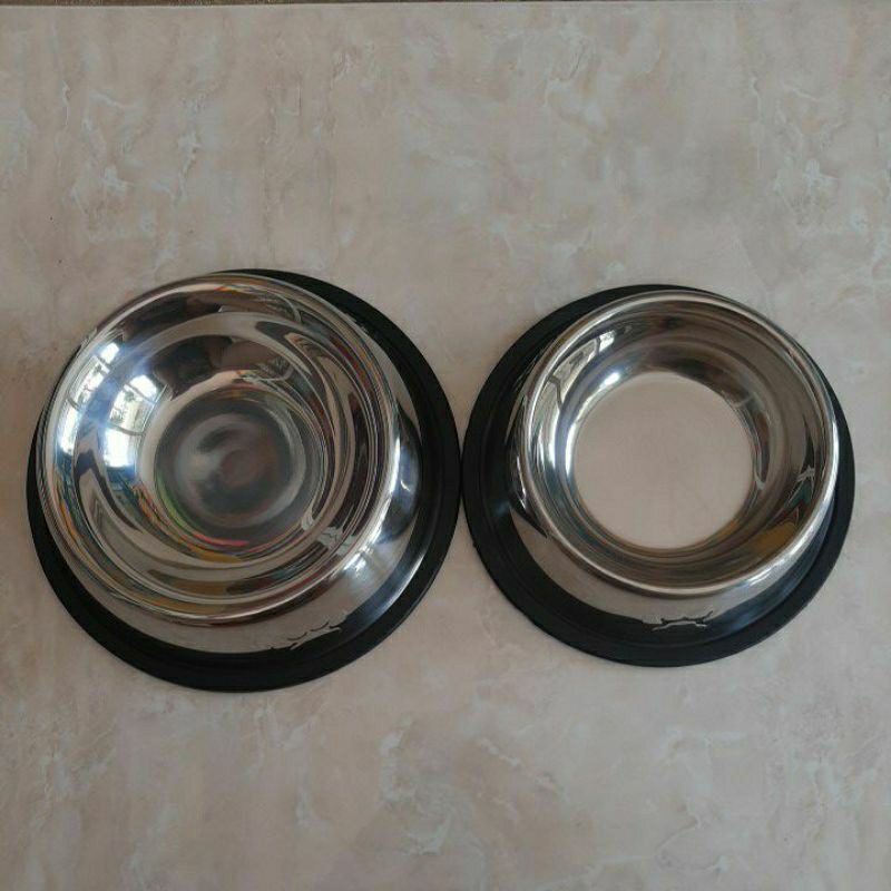 Tempat Makan Kucing Stainless Mangkuk Kucing Stainless