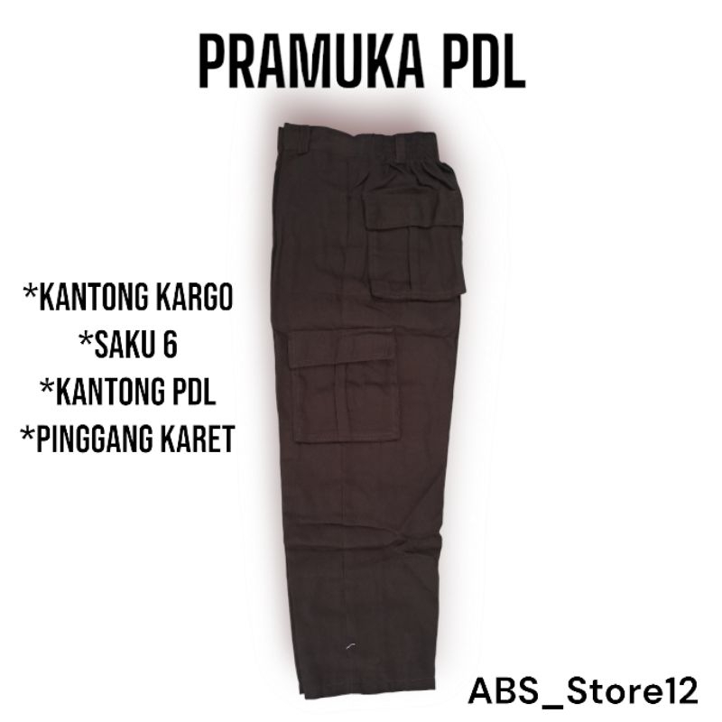CELANA PANJANG PDL Kargo Pramuka kantong banyak kantong kargo Sekolah SD SMP SMA LAKI PEREMPUAN