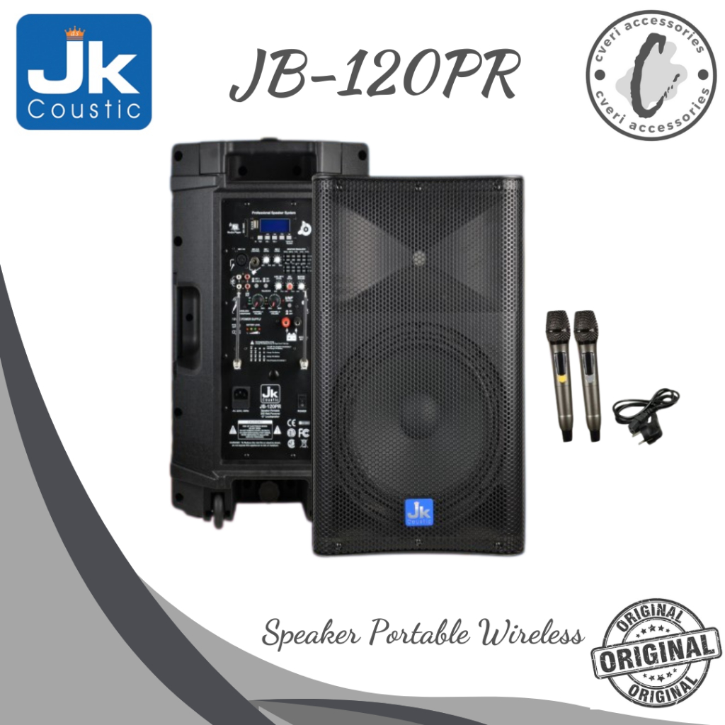 JK Coustic Speaker Portable JB120PR Speaker Portable Wireless JB-120PR