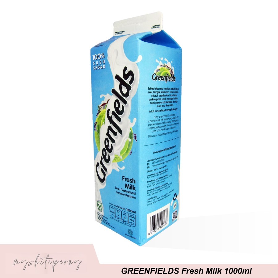 

Susu Fresh Milk Greenfield 1 Liter / 1000 Ml 1 Karton