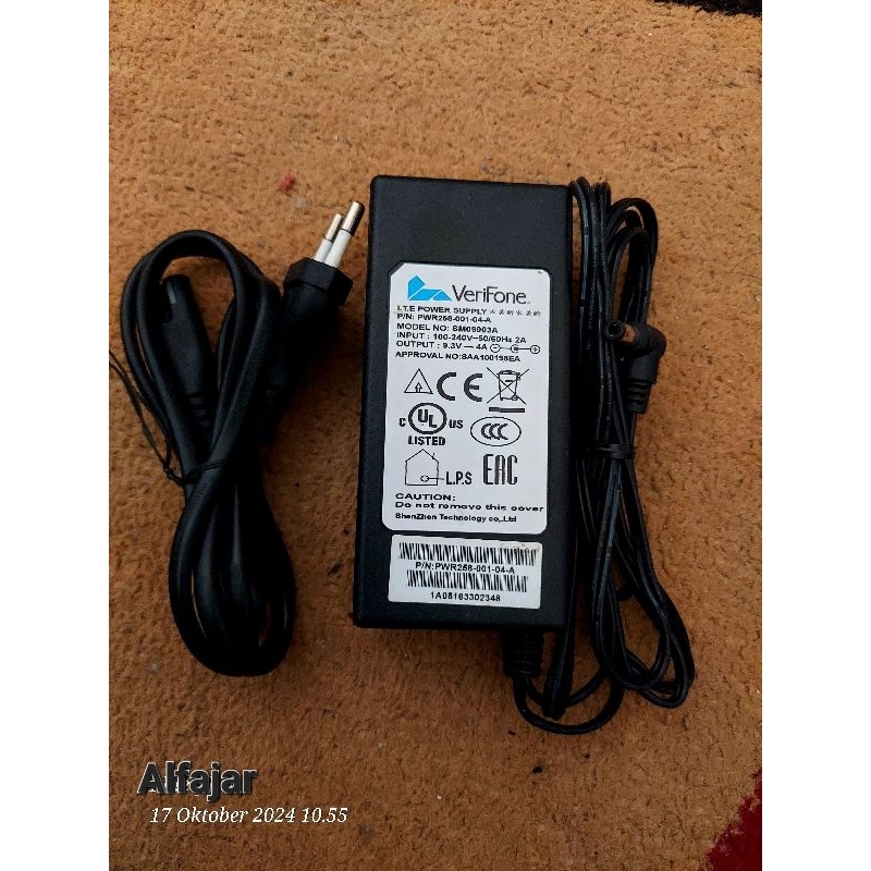 Adaptor A T M mini 9v Charger mesin Edc s58 s60-T pax s80 s500 s900 D210