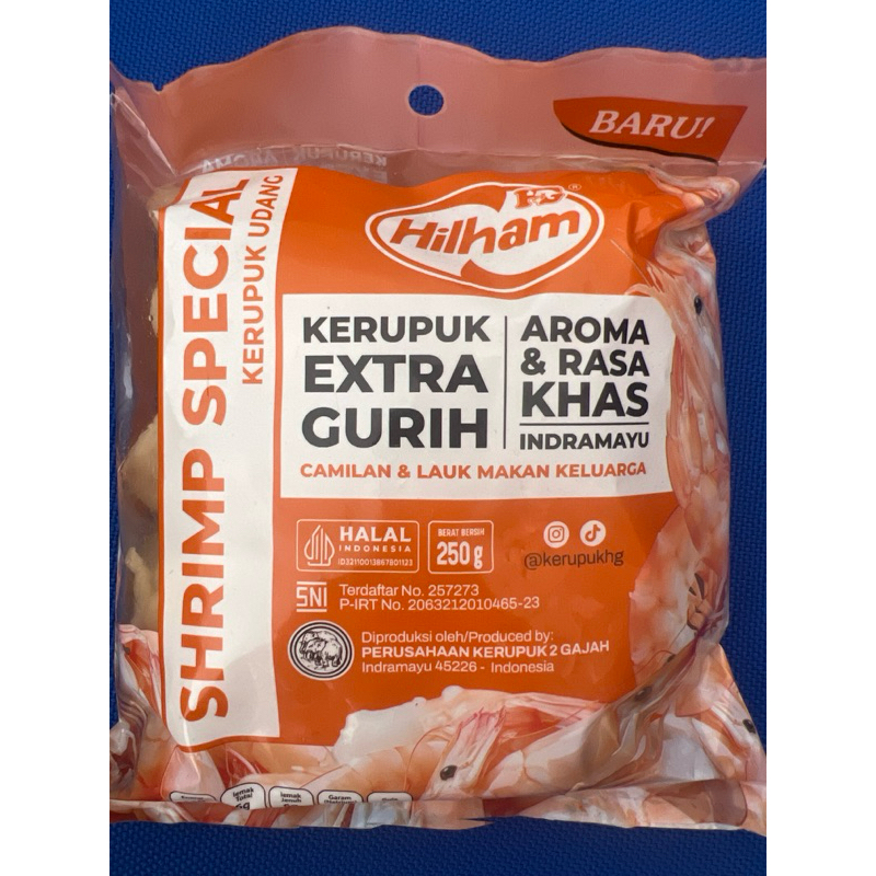 

KERUPUK UDANG MENTAH HILHAM 250 GR