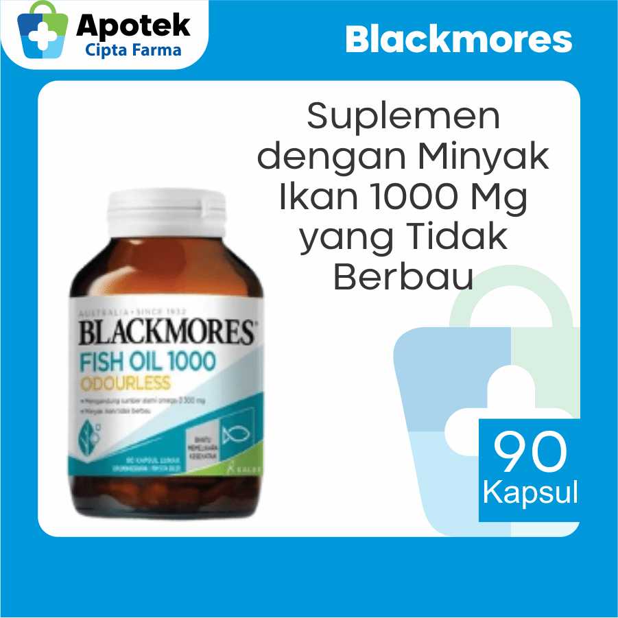 Blackmores Fish Oil 1000 Blackmores Ouderless Fish Oil 1000mg Omega 3 Blackmores Minyak Ikan Blackmo
