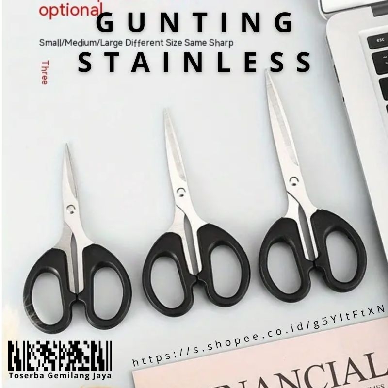 

Toserba Gemilang Jaya _ Gunting Stainless Steel Scissors Premium Quality