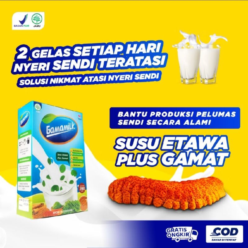 

Gamamilk Susu Etawa Gamat Rekomendasi Dokter Herbal Medik,Ampuh Atasi Nyeri sendi