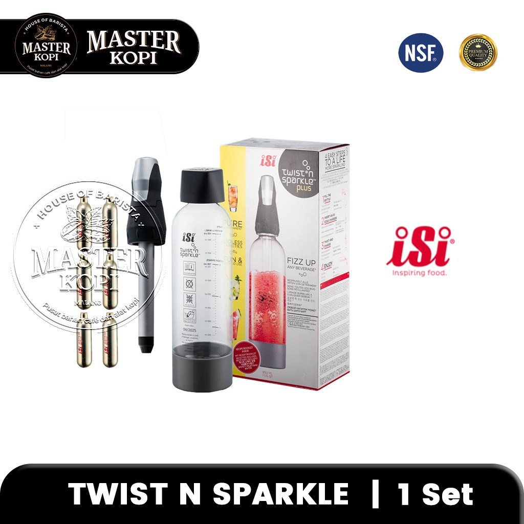 Soda Maker Twist Sparkle Kit ISI Twist N Sparkle Alat Pembuat Soda [1 Box]