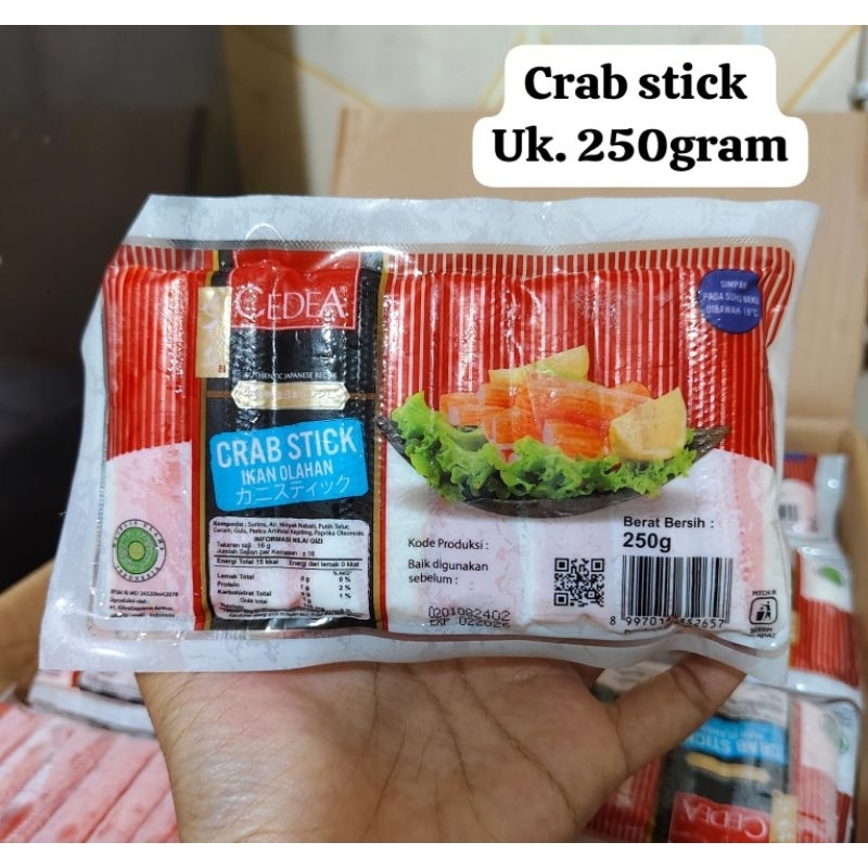 

CEDEA CRAB STIK,ukuran 250gr 1pack isi 16pcs