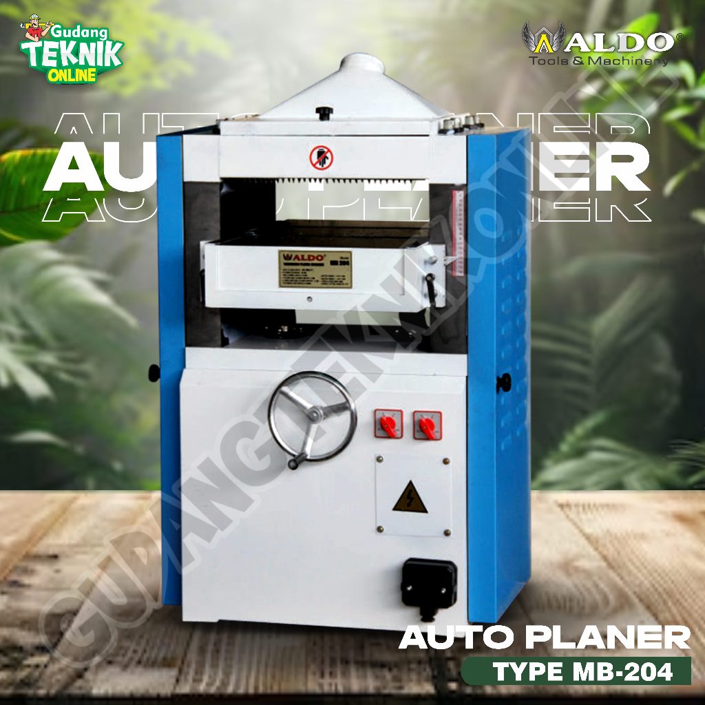 Mesin Planer Duduk 16" ALDO MB-204 / Portable Mesin Serut Duduk ALDO 204 - Mesin Ketam Serut 204 ALD