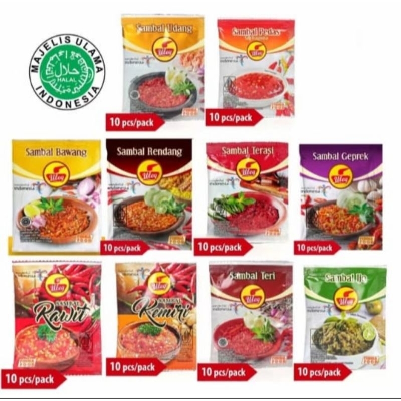 

Sambel uleg finna 1 renceng 10 pcs