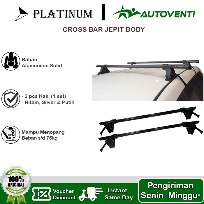 CROSS BAR KAKI RAK JEPIT BODY BODI MOBIL TOYOTA AVANZA 2019