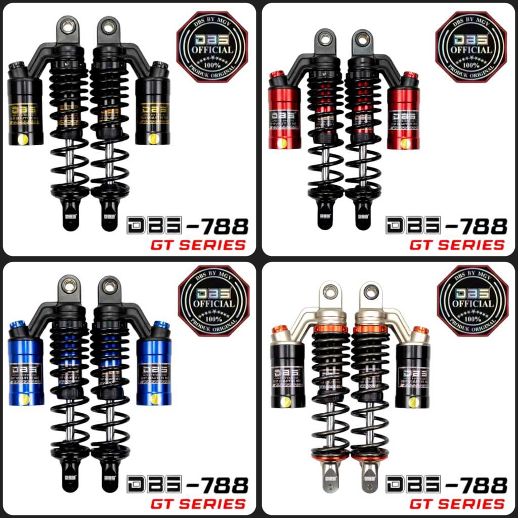 SHOCK BELAKANG DBS 788 GT SERIES 300MM AEROX/NMAX NEW TABUNG ATAS - DBS ORIGINAL