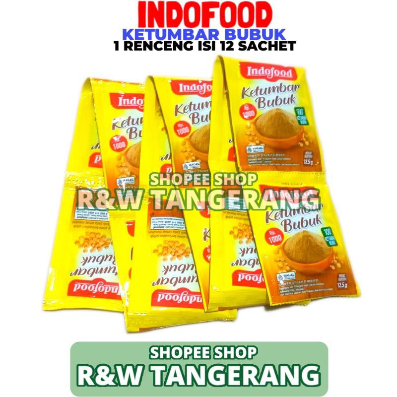 

Bumbu Dapur Ketumbar Bubuk Indofood 1 Renceng Isi 12 Sachet 12.5Gr