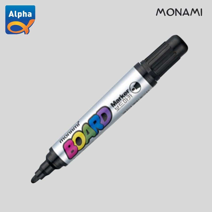 

[Monami] Board Marker / Spidol Papan Tulis - Black / Hitam / [모나미] 보드마카(낱개) 흑색-둥근닙/흑색