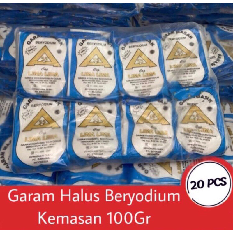 

Murah Garam Dapur Segitiga Mas Isi 20Pcs