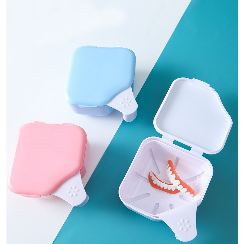 Awet Wadah Retainer Gigi Sanitasi Wadah Gigi Palsu / Tempat Gigi Palsu Travel Portabel / Case Gigi P