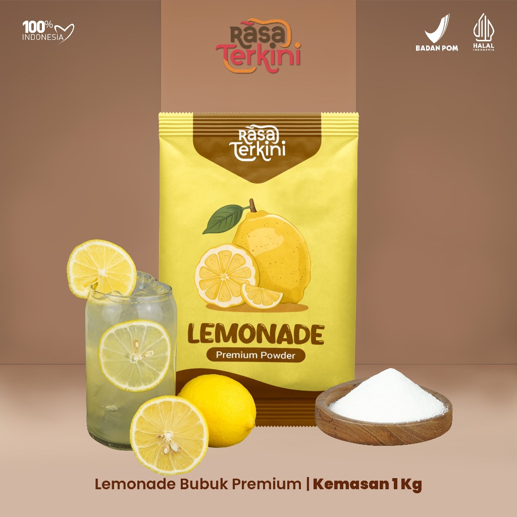 

Bubuk Minuman Lemonade - Rasa Terkini Kemasan 1 Kg