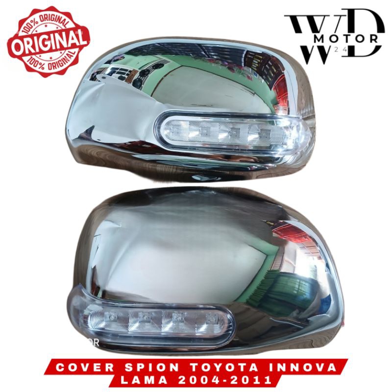 Cover Spion Toyota Innova Lama crom + Lampu Sen Sein 2004 - 2011 ORIGINAL Kanan, Kiri & 1set