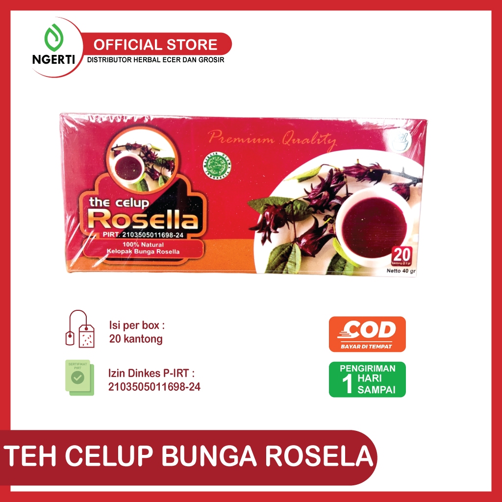 

RUHAMA Teh Celup Rosella Isi 20 Kantong