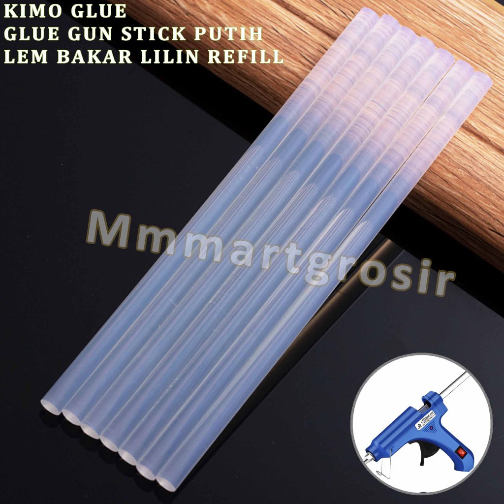 

Kimo Glue / Glue Gun Stick Putih / Lem Bakar Lilin Refill / Isi 5pcs