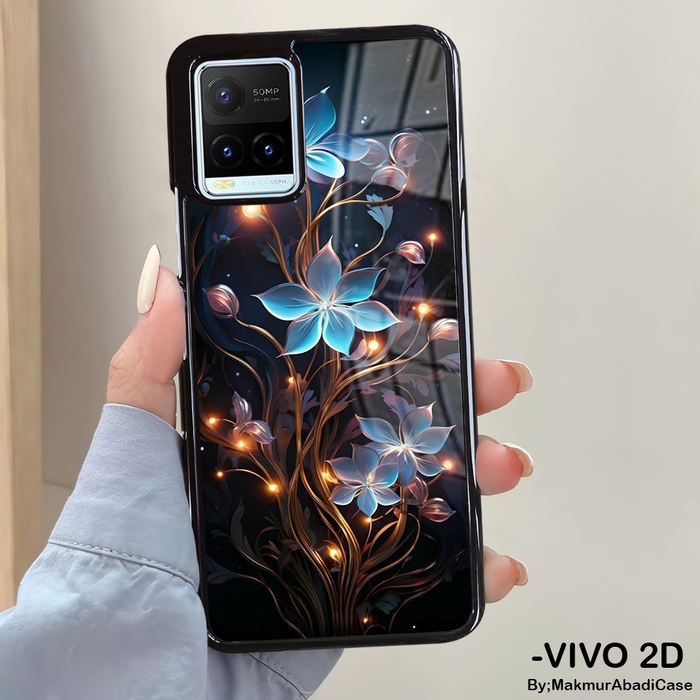 Hardcase Glossy 2D Case Vivo Y21 Y21A Y21S Y21T Y33T Y33S Casing Vivo - Case Motif Galaxy Astronot