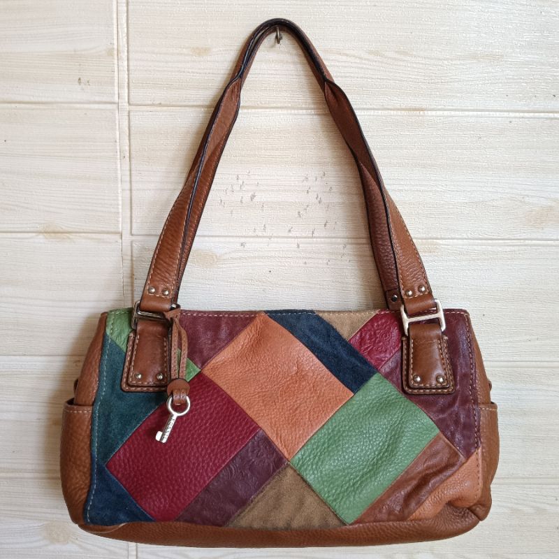 Fossil shoulder patchwork vintage