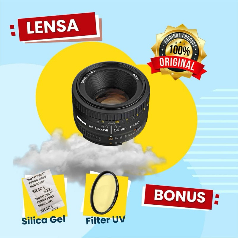 LENSA FIX NIKON AFD 50MM F1.8
