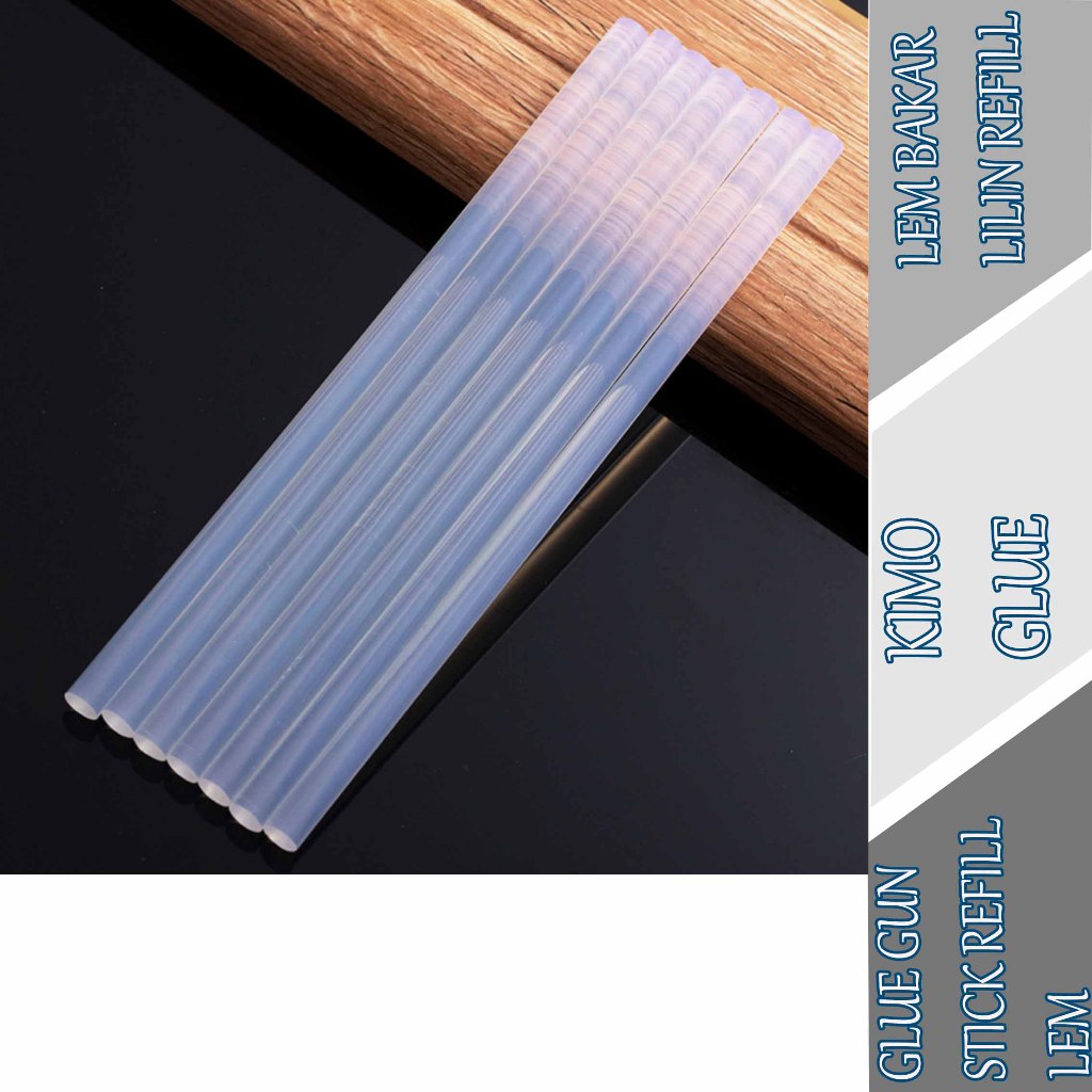 

Lem Bakar Lilin Refill - Kimo Glue - Glue Gun Stick Putih - Isi 5pcs