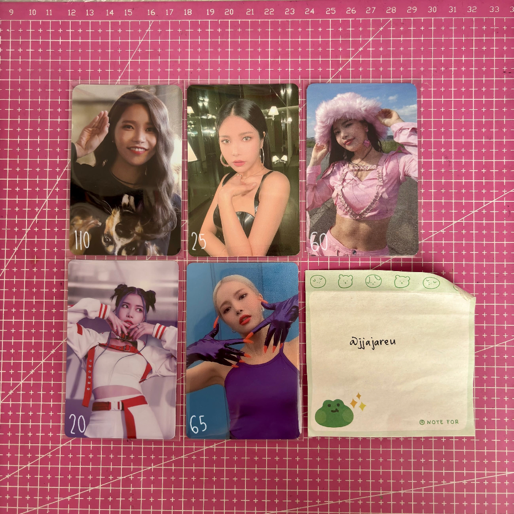 PHOTOCARD POCA PC OFFICIAL MAMAMOO SOLAR MOONBYUL WHEEIN HWASA