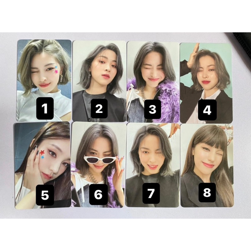 photocard itzy cheshire checkmate born to be not shy pc ryujin yeji yuna