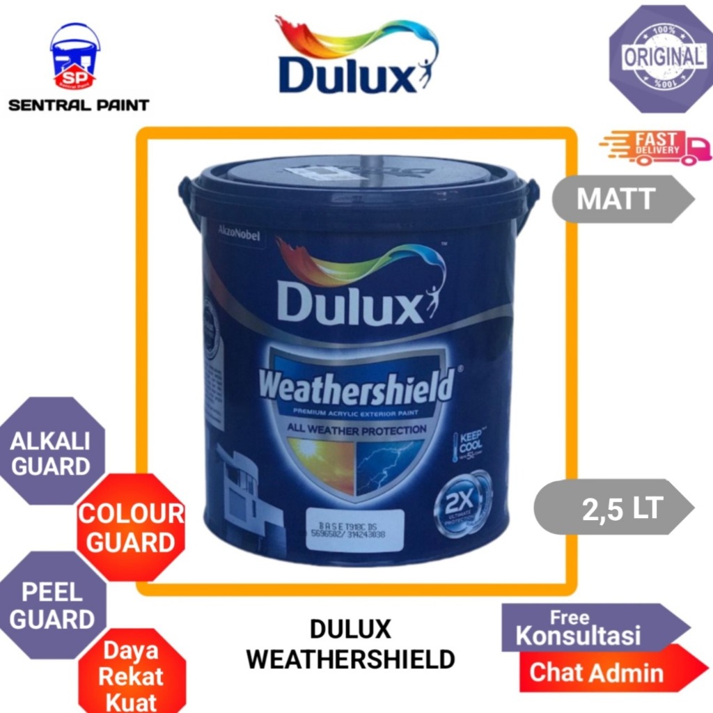 CAT TEMBOK DULUX WEATHERSHIELD 2,5 LITER
