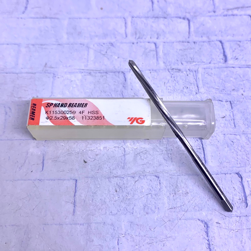 SP Hand Reamer 2.5 mm H7 merk YG Korea Baru Original Spiral Reamer 2.5mm