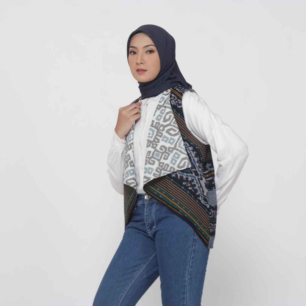 Dayana Blue Reversible Vest