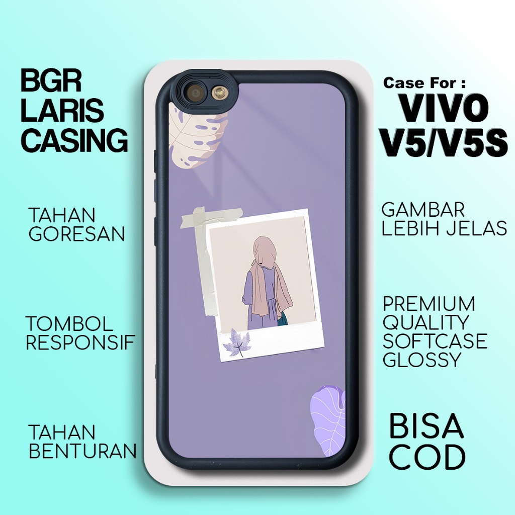 Casing Vivo V5 / V5s Terlaris Hardcase Softcase Glossy Hijab Case Vivo V5 V5S Terbaru Termurah