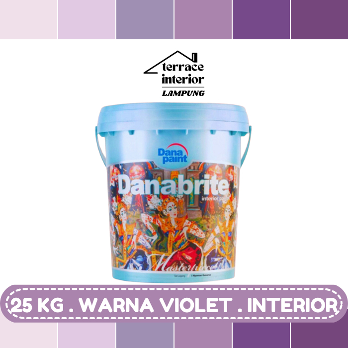 Cat Tembok Interior Danapaint Danabrite Warna Violet 25 Kg