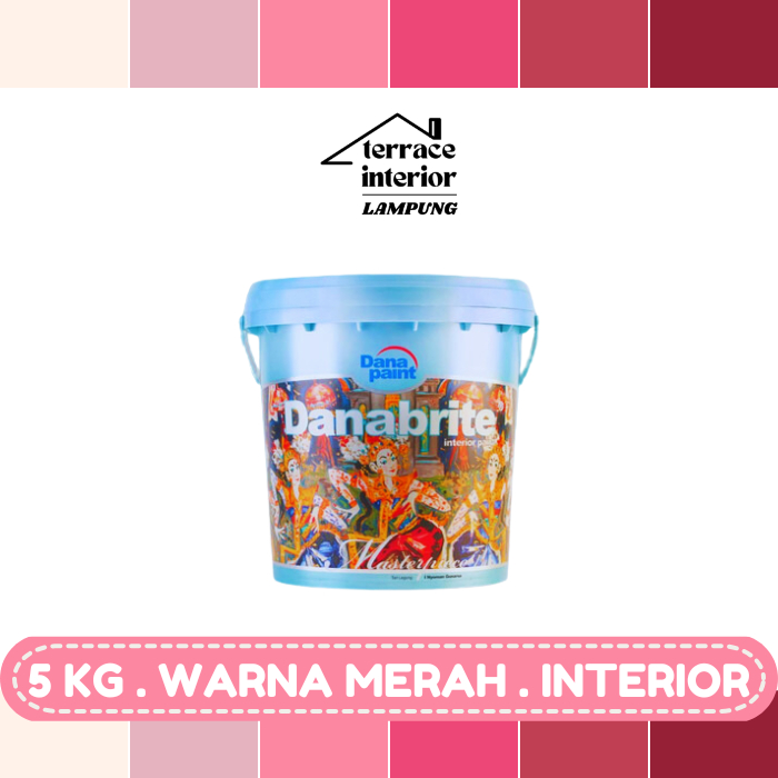 Cat Tembok Interior Danapaint Danabrite Warna Merah 5 Kg