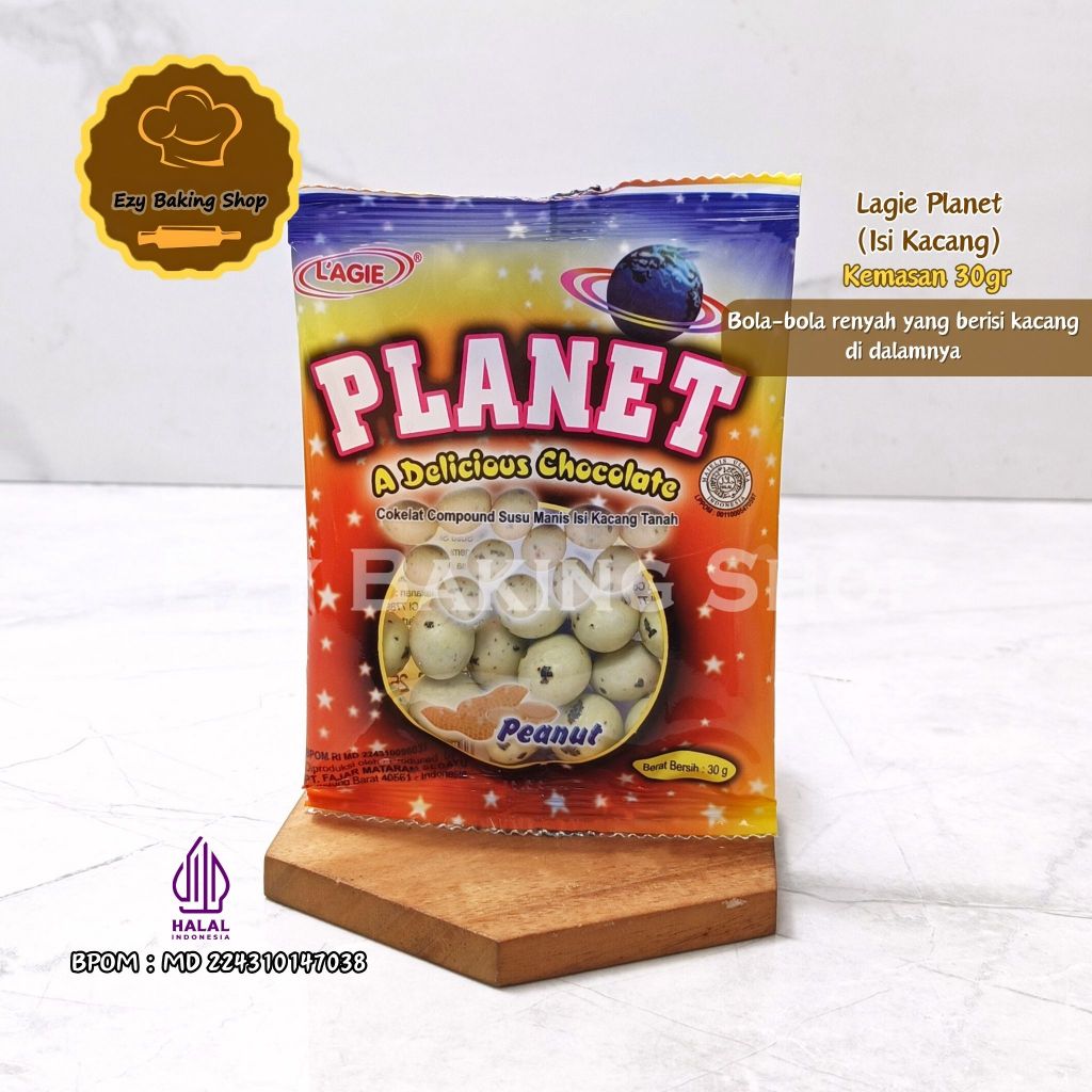 

Lagie Planet Coklat isi Kacang Coklat Telur Puyuh 30gr Sachet