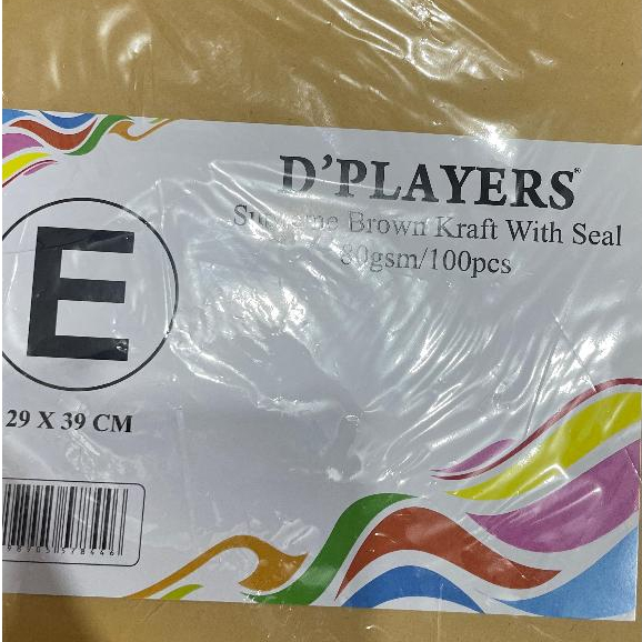 

TBMO AMPLOP DPLAYERS+LEM E 29X39 CM @100