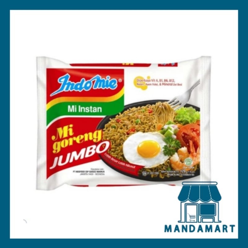 

Indomie Mie Goreng Jumbo Pcs - MandaMart